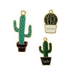AussieSuperStore Jewellery Making Supplies Cactus Charm Set Cactus Charm Set | Jewellery Making Beads | Jewellery Making Supplies 9331468055693 VJY700